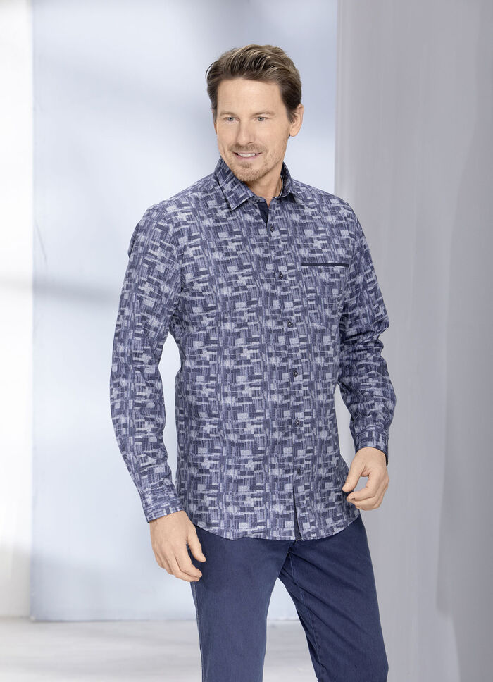 Tolles «Milano Italy»-Hemd BLAU