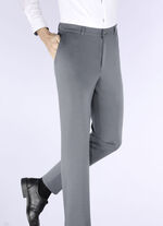 «Klaus Modelle»-Superstretch-Hose in 4 Farben GRAUBLAU MELIERT