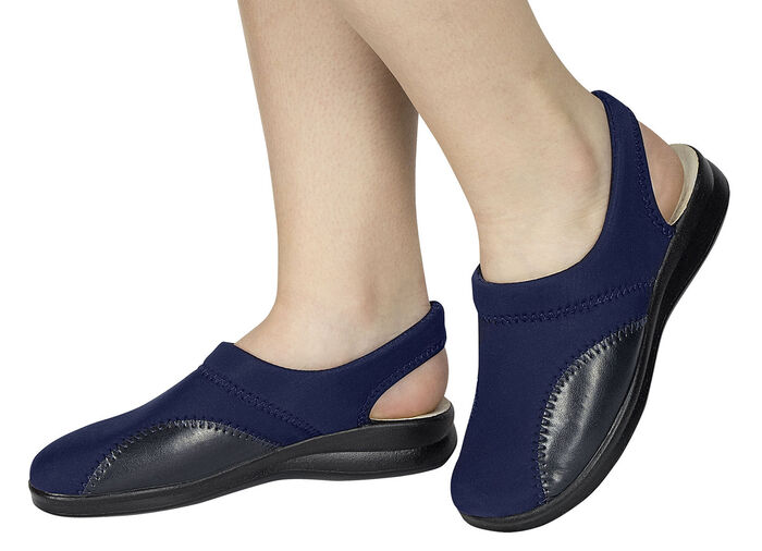 Bequeme Clogs aus Stretchmaterial mit elastischem Einschlupf MARINE