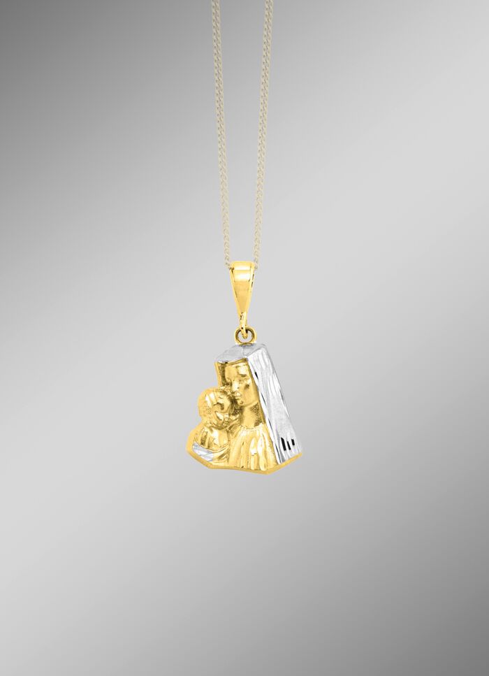 Anh&auml;nger Heilige Maria und Jesuskind in Bicolor 