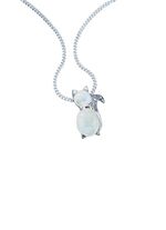 Anh&auml;nger &laquo;K&auml;tzchen&raquo; mit echten Mondsteinen 