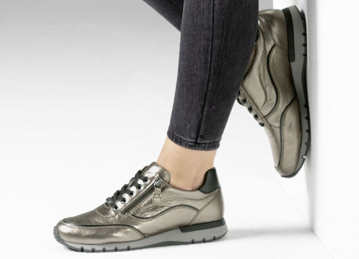 Caprice Schnürschuh mit praktischem Seitenreissverschluss BRONZE