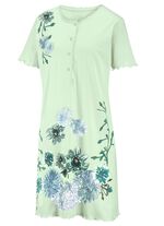 Zweierpack Nachthemden mit Knopfleiste und gebogten Abschl&uuml;ssen 