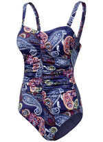 Sunmarin Badeanzug mit Halbkorsage, Raffungen und abnehmbaren Trägern