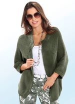 Strickjacke mit weiten Raglan&auml;rmeln OLIV
