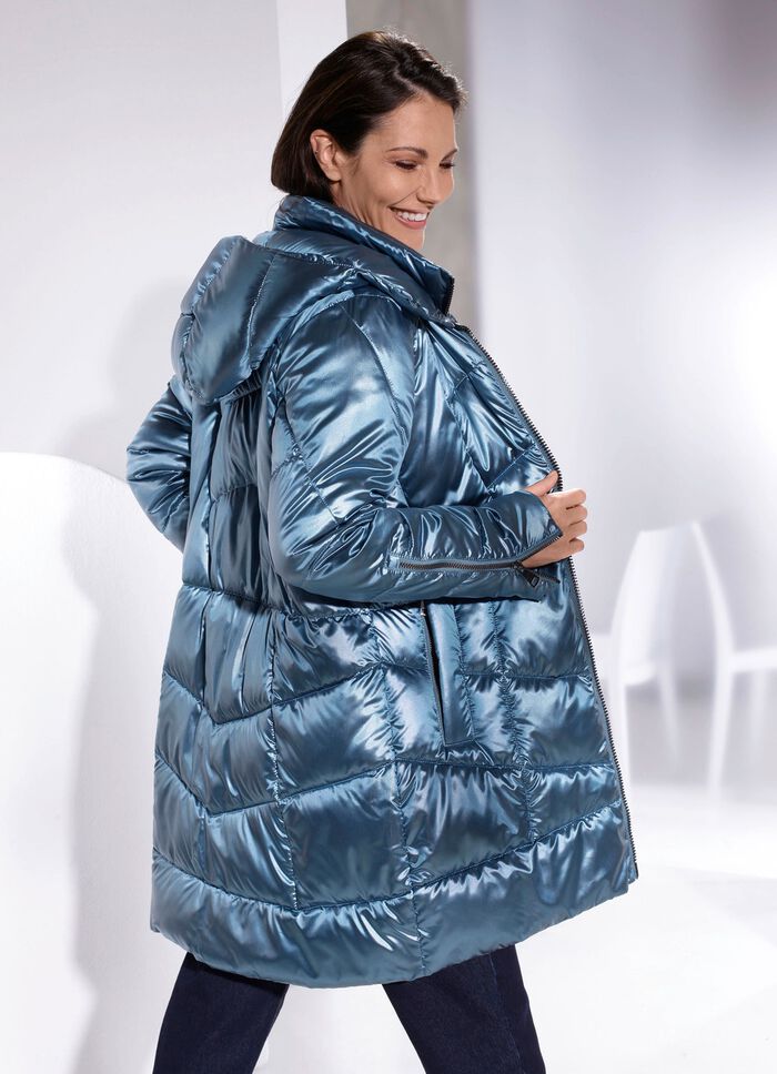 Funktions-Kurzmantel im trendy Puffer-Style 