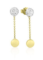 Bezaubernde Ohrstecker in Bicolor