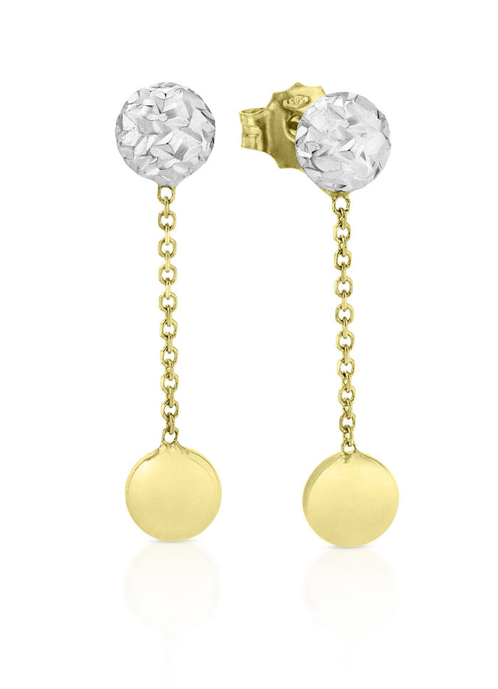 Bezaubernde Ohrstecker in Bicolor