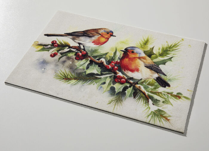 Fussmatte in winterlicher Optik 