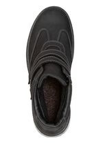 Gef&uuml;tterte Damen-Boots, Winterschuhe, Weite H, mit Pl&uuml;sch SCHWARZ