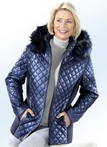 Jacke mit Kunstpelz-Besatz 