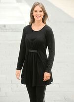 Tunika in leicht ausgestellter Form in 2 Farben SCHWARZ