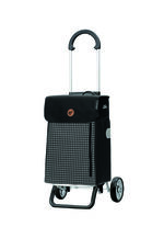 Leichter, aber stabiler Einkaufsroller aus Aluminium SCHWARZ