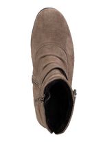 ELENA EDEN Stiefelette mit flotter Raffung und Zier-Schliesse TAUPE