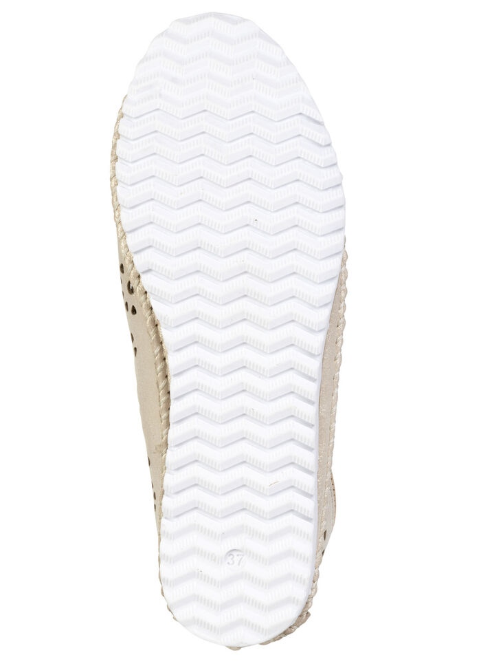 Andrea Conti, sommerliche Damen-Schnürschuhe, Weite G, mit herausnehmbarem Fußbett MATTGOLD