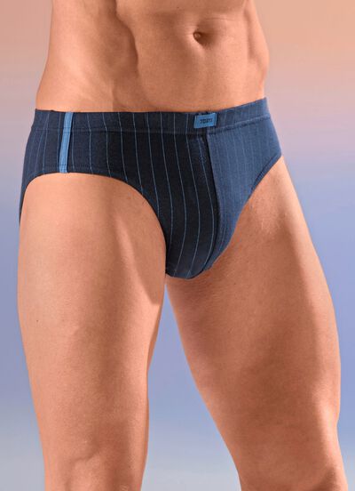 Viererpack Slips mit Streifendessin 