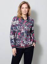 Sweatjacke mit seitlichen Eingrifftaschen 