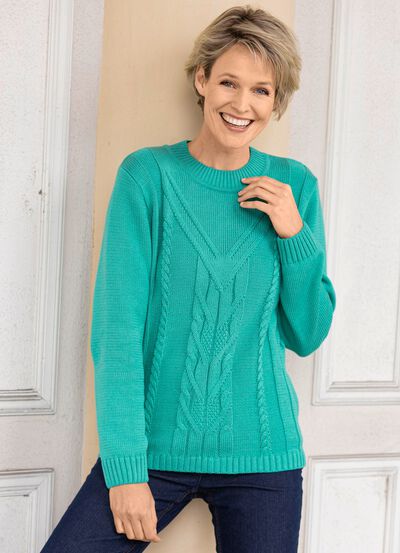 Pullover in Strukturmustermix 