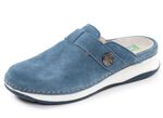 ELENA EDEN, klassische Damen-Clogs, Weite H, mit herausnehmbarem Fussbett JEANSBLAU