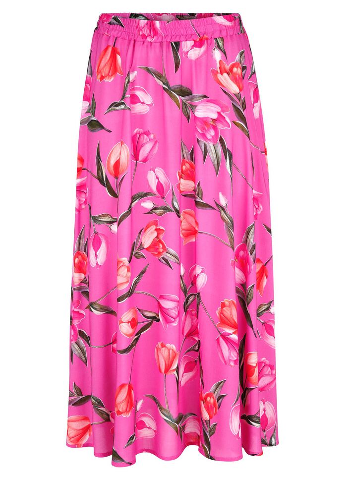 Rock mit floraler Dessinierung 