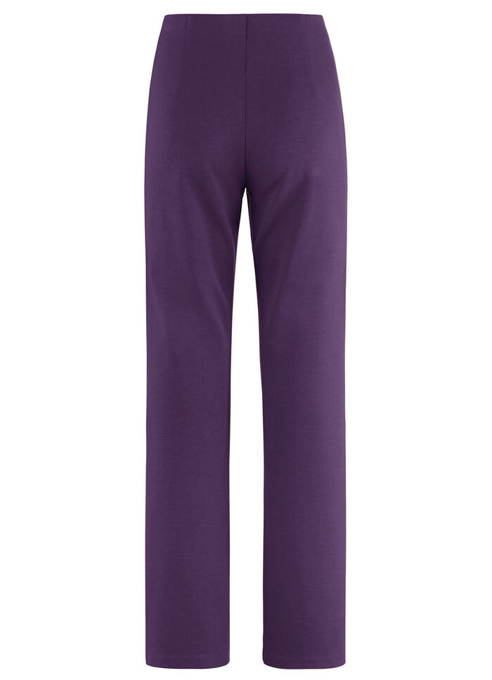 Jerseyhose mit ausgestellter Fußweite BROMBEER