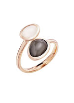 Eleganz in Roségold – Damenring mit echtem Mondstein 