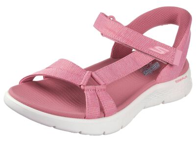 SKECHERS, sportliche Damen-Sandalen, mit geformter Slip-Ins Fersenplatte 