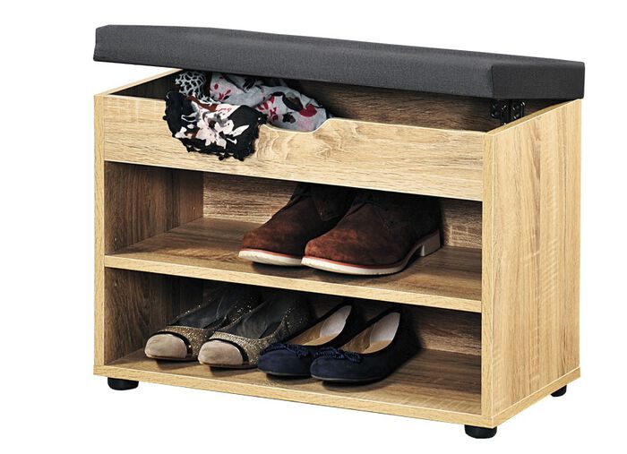 Schuhbank mit Sitzkissen 