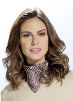 Nickituch mit Tierfell-Dessin