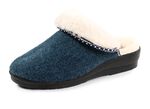 Warme Damen-Hausschuhe, Weite H, mit Wolle 