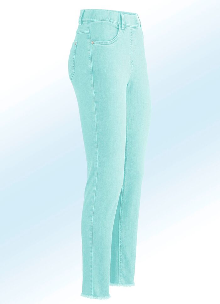 Magic-Jeans mit angesagtem Fransensaum 