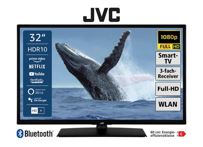 JVC LED-Fernseher mit Full-HD-Auflösung 
