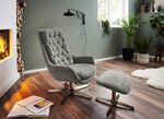 Bequemer Relax-Sessel mit Hocker 