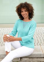 Pullover mit dezentem Glanz 