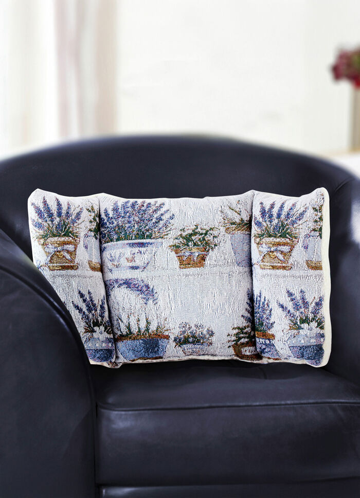 Rückenkissen mit Lavendel-Motiv 
