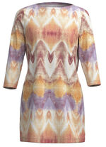 Strick-Tunika in bedrucktem Feinstrick 