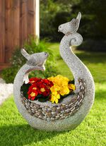 Pflanzschale aus wetterfestem Kunststein 