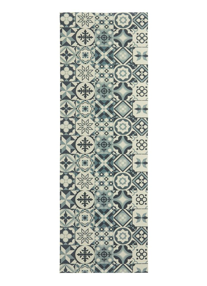 Strapazierf&auml;higer K&uuml;chenl&auml;ufer und -teppich im Fliesen-Design 