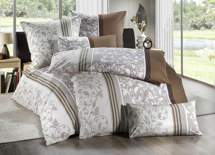 Soft-Renforc&eacute; Bettw&auml;sche-Garnitur von Florella BEIGE