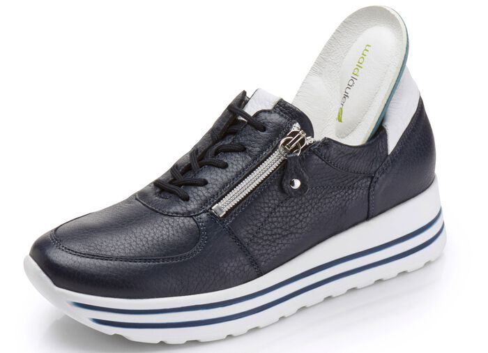 Waldl&auml;ufer, bequeme Damen-Sneaker, Weite H, mit herausnehmbarem Fussbett 