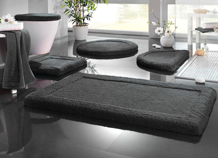 Premium Badgarnitur Superfine Microfaser ANTHRAZIT