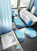 Badgarnitur von Grund, rutschhemmende Rückseite TÜRKIS