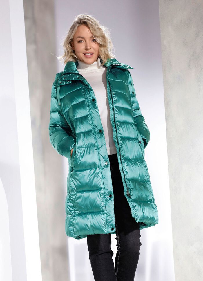 Funktions-Kurzmantel in 2 Farben SEEGR&Uuml;N