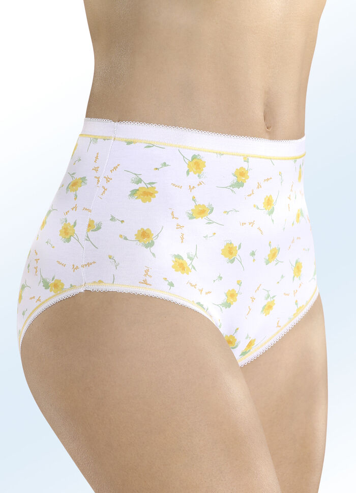 Viererpack Slips mit elastischen Abschlüssen 