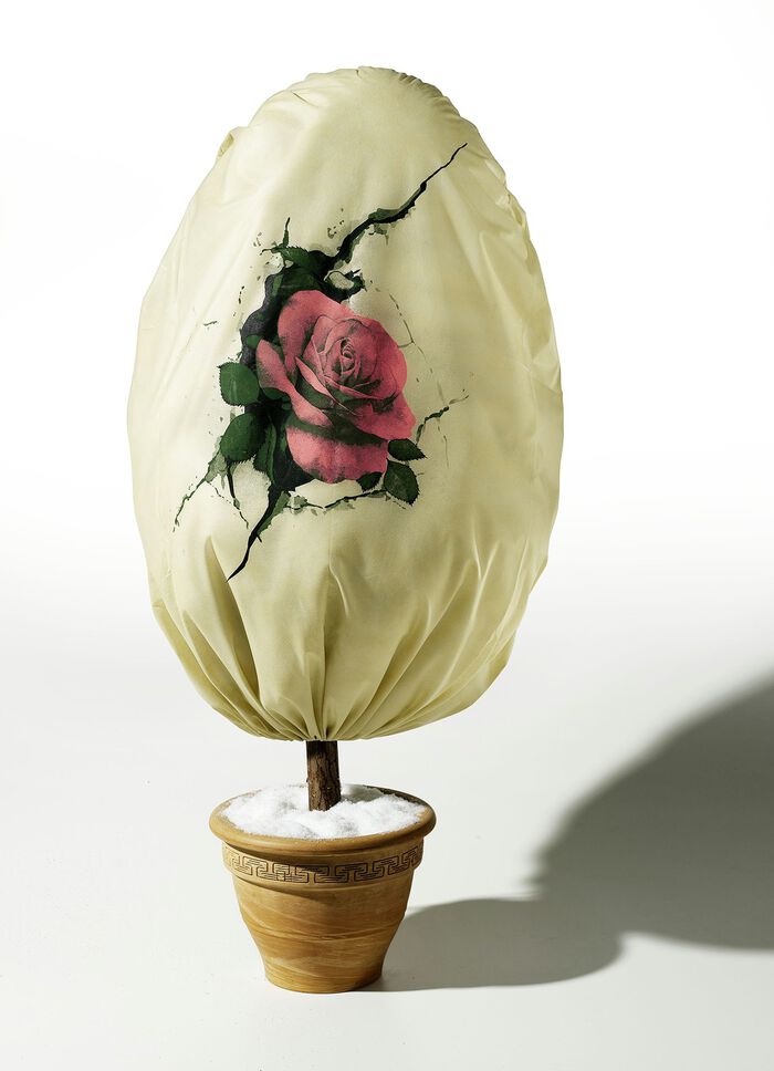  Vlieshaube «Rose» 