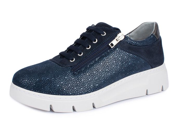 Komfort-Sneaker, Weite H mit seitlichem Reissverschluss 