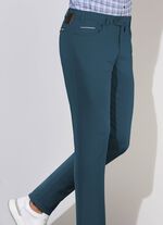 &laquo;Br&uuml;hl&raquo;-Hose mit Bund&uuml;bertritt in 3 Farben DUNKELBLAU