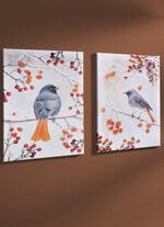 Bild Vogel des Jahres 2025 Hausrotschwanz auf Leinwand BUNT