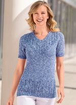 Pulli aus Melangegarn 