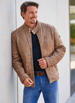 Lederkurzjacke von &laquo;Cabrini&raquo; in 2 Farben 